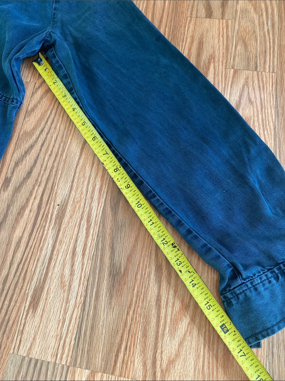J. Jill Denim Button-Front Tunic in Washed Blue Medium or Mini Dress - Picture 9 of 9